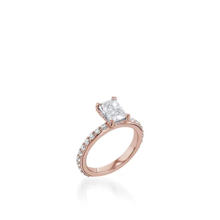 Duchess Radiant Yellow Gold Engagement Ring John Atencio Rings