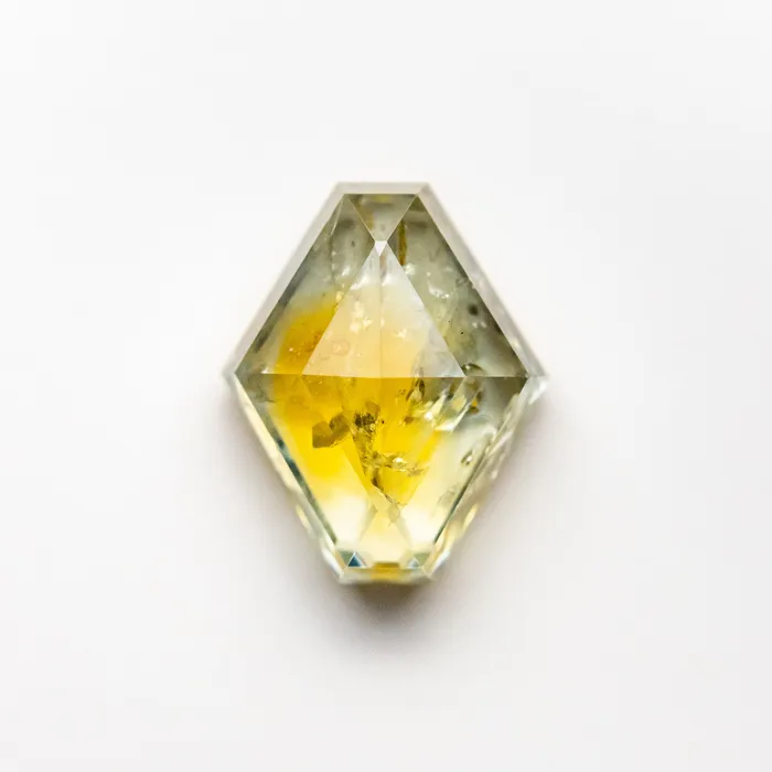 Earrings 156ct 808x642x350mm YellowGreen Hexagon Rosecut Sapphire 22434103 Misfit Gems Earrings 156ct 808x642x350mm YellowGreen Hexagon Rosecut Sapphire 22434103 Misfit Gems