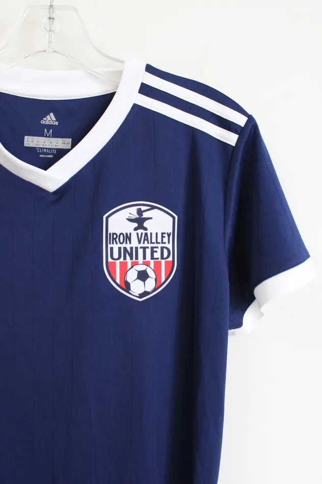 Earrings Adidas Adidas Climalite Iron Valley United 32 Soccer Shirt M