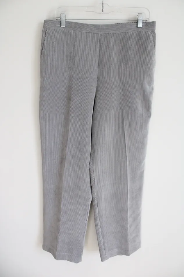 Earrings Alfred Dunner Gray Corduroy Pant 14 Alfred Dunner