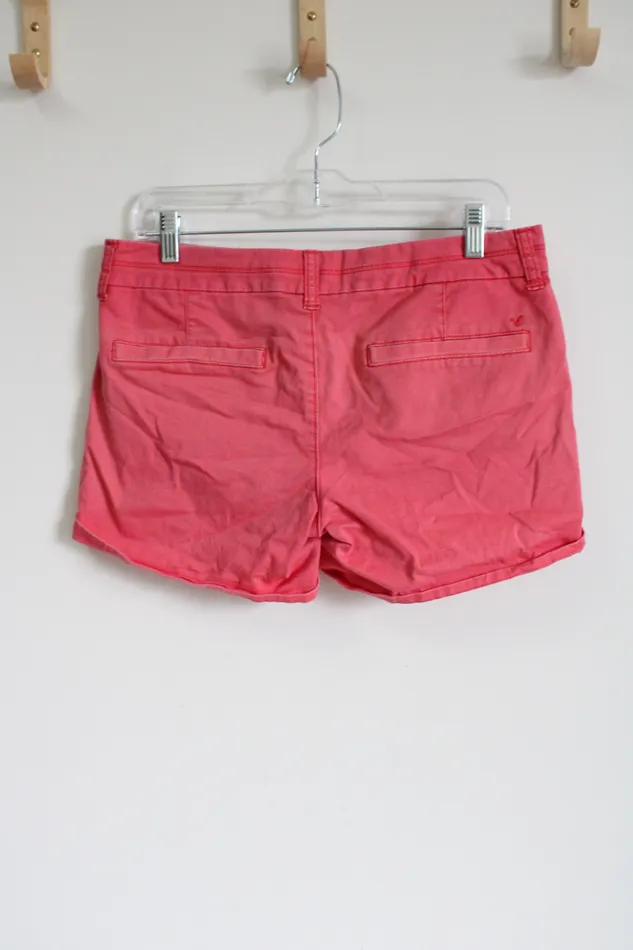 Earrings American Eagle American Eagle Stretch Pink Cotton Shorts 8