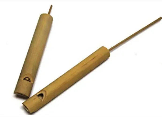 Earrings BENJAMININTER Handmade Bamboo Slide Flute