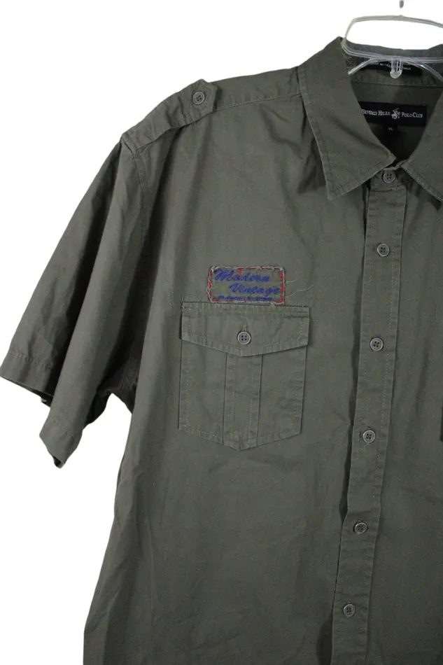 Earrings Beverly Hills Polo Club Beverly Hills Polo Club Green Cotton Shirt XL