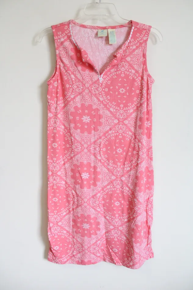 Earrings Caribbean Joe Caribbean Joe Pink Paisley Tank Dress S