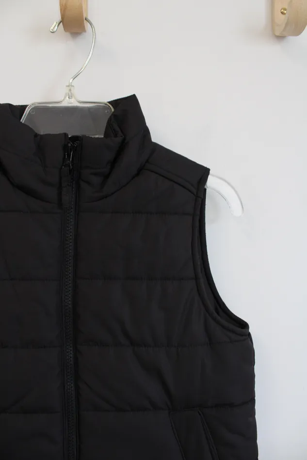Earrings Childrens Place Childrens Place Black Fleece Lined Puffer Vest Youth M 78