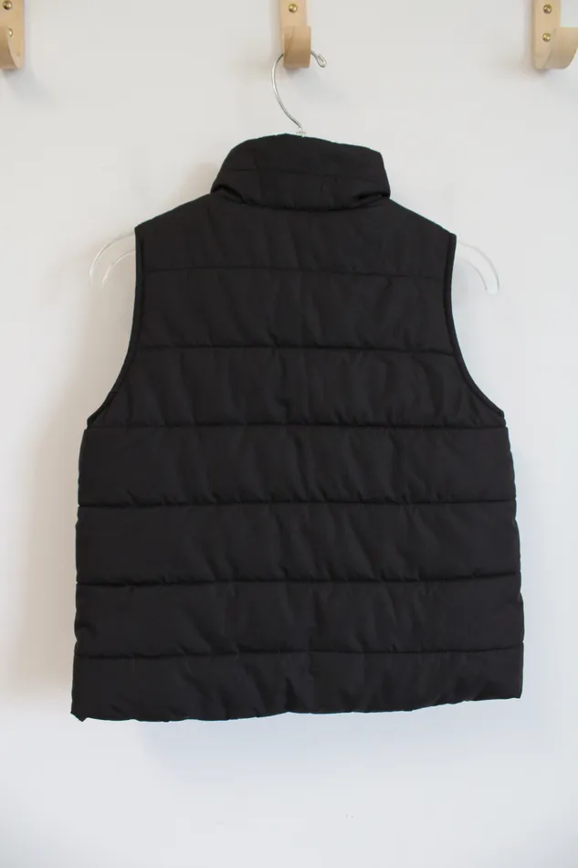 Earrings Childrens Place Childrens Place Black Fleece Lined Puffer Vest Youth M 78