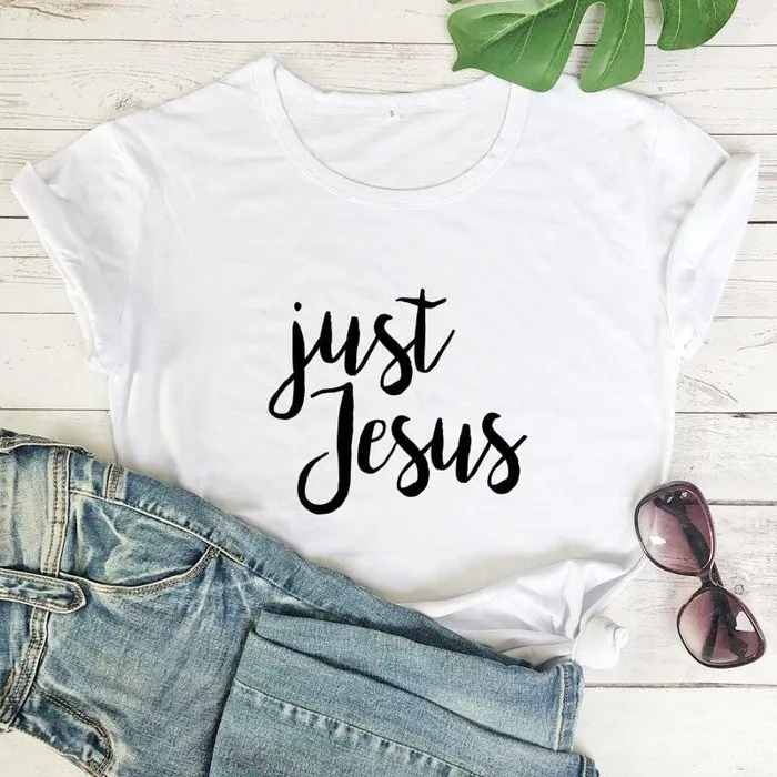 Earrings Christian TShirt br Just Jesus Lords Guidance