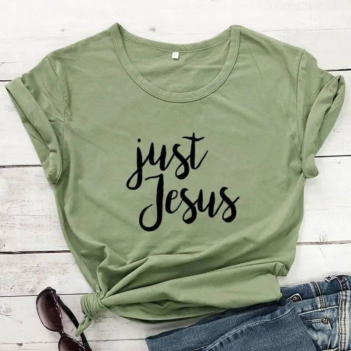 Earrings Christian TShirt br Just Jesus Lords Guidance