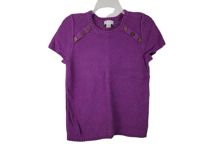 Earrings Christopher Banks Christopher Banks Purple Knit Sweater Top S