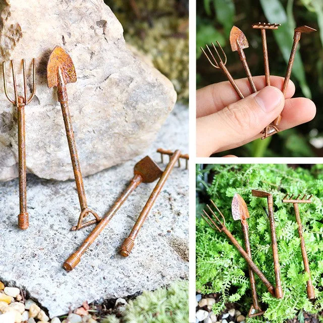 Earrings CJ 4 Piece Miniature Rustic Vintage Style Garden Tools 112 Scale Dollhouse Accessory Earrings CJ 4 Piece Miniature Rustic Vintage Style Garden Tools 112 Scale Dollhouse Accessory