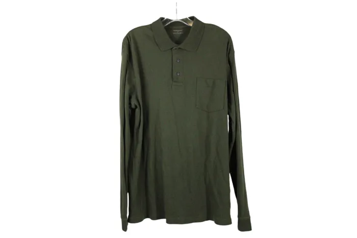 Earrings Croft Barrow Croft Barrow Green Long Sleeved Shirt L Tall