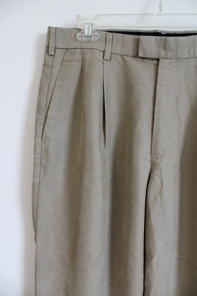 Earrings Dockers Tan Seude Brushed Trouser Pants 32X32 Dockers