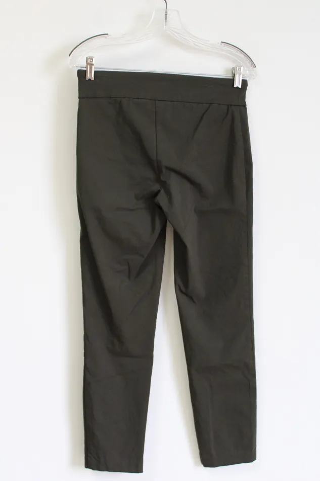 Earrings Dressbarn Dressbarn Olive Green Stretch Pant 4 Petite
