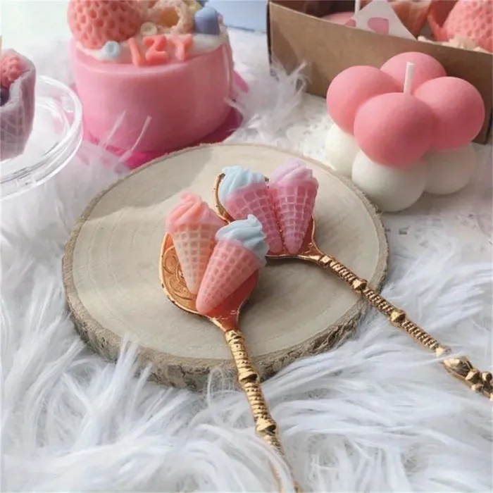Earrings DS Mini Ice Cream Cone Silicone Molds Perfect for Doll Ice Cream Cones