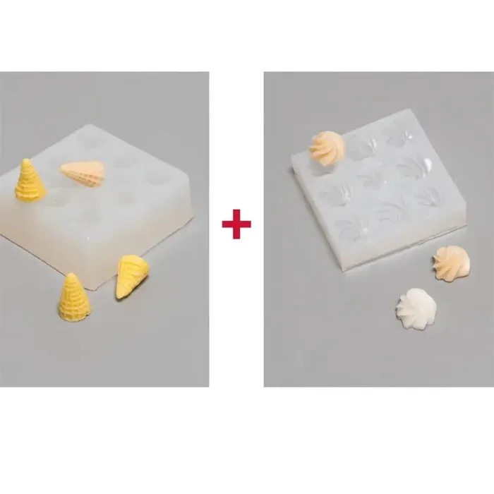 Earrings DS Mini Ice Cream Cone Silicone Molds Perfect for Doll Ice Cream Cones