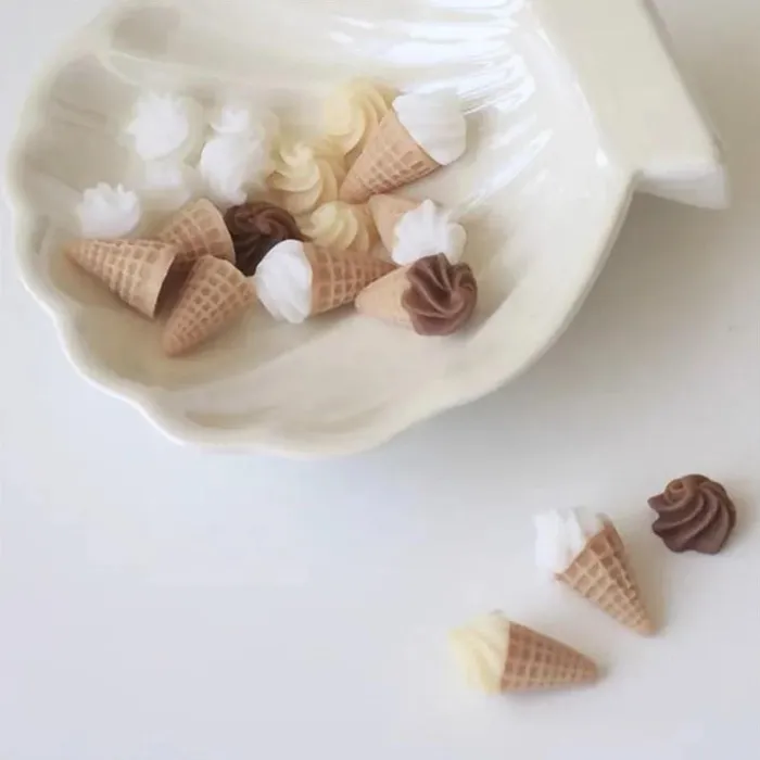 Earrings DS Mini Ice Cream Cone Silicone Molds Perfect for Doll Ice Cream Cones