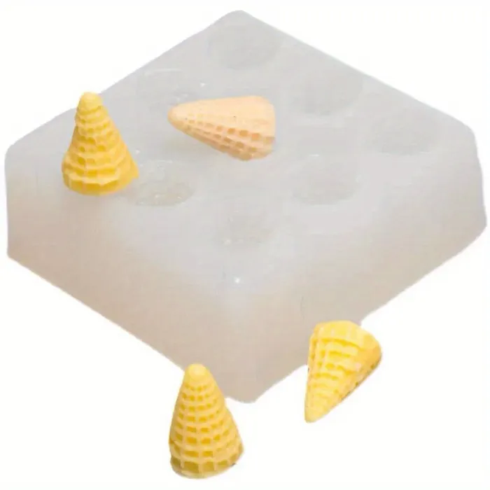 Earrings DS Mini Ice Cream Cone Silicone Molds Perfect for Doll Ice Cream Cones