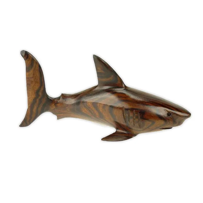Earrings EARTHVIEW EarthView Handcarved Ironwood Shark