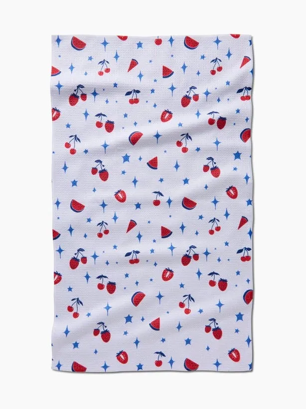 Earrings Geometry Geometry Fruit Sparkle Toss Tea Towel