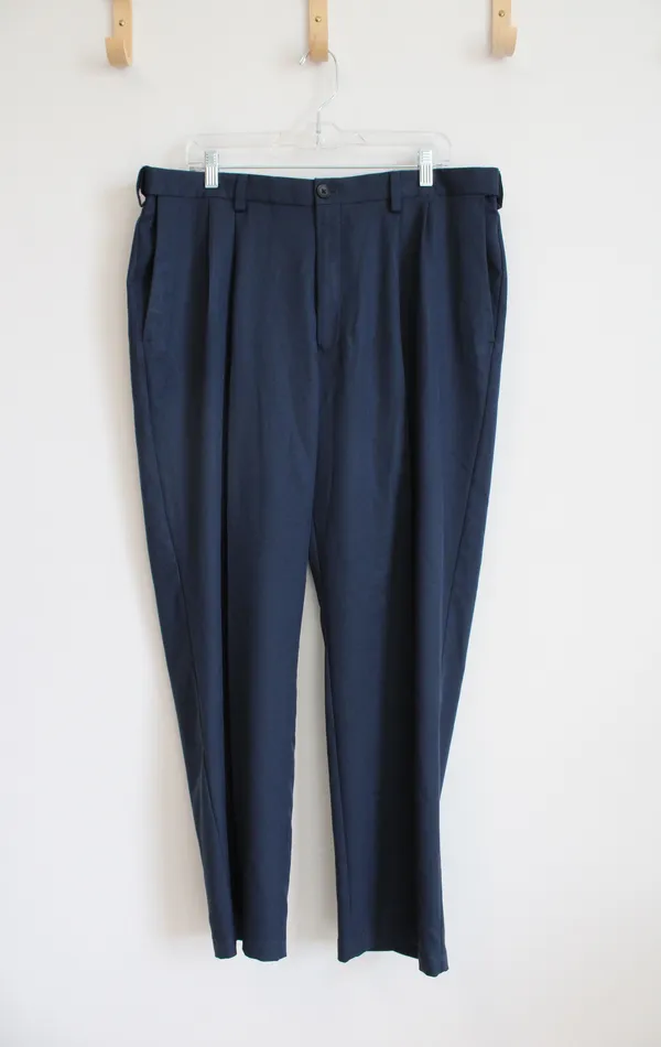 Earrings Haggar Haggar Classic Fit Navy Dress Pants 38X31