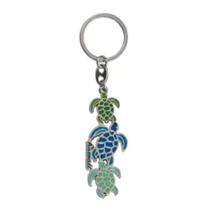 Earrings Honu Sea Turtle Enameled Metal FobKeychain KCCOMPANY
