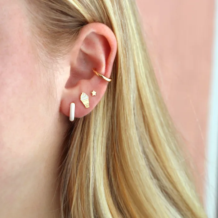 Earrings Ice Cream Enamel Stud Earrings Kris Nations Earrings Ice Cream Enamel Stud Earrings Kris Nations