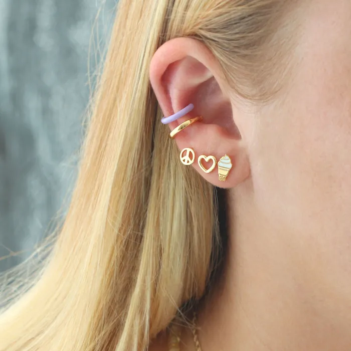 Earrings Ice Cream Enamel Stud Earrings Kris Nations Earrings Ice Cream Enamel Stud Earrings Kris Nations