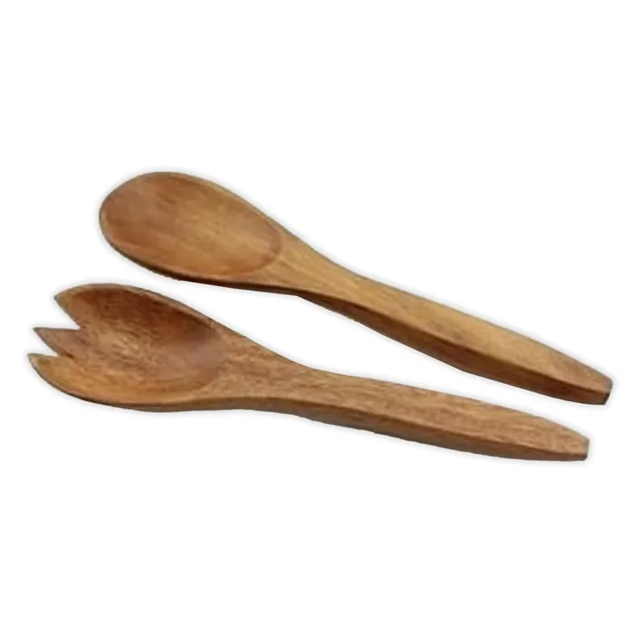 Earrings ISLANDERGRP Acacia Wood Salad Server Set 2Piece