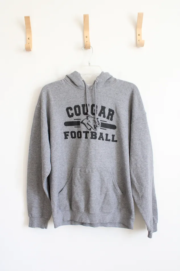 Earrings Jerzees Jerzees Gray Cougar Football Hoodie L