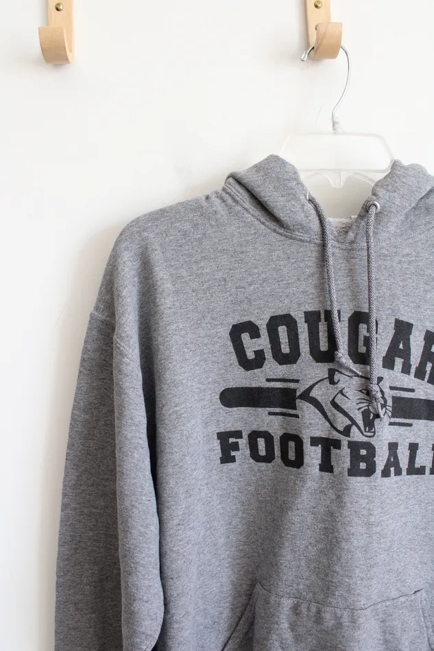 Earrings Jerzees Jerzees Gray Cougar Football Hoodie L