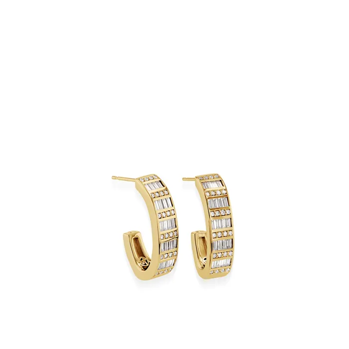 Earrings John Atencio Mirage Diamond Hoop Earrings