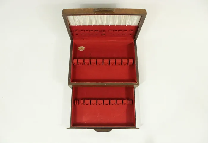 Earrings Jubilee Thrift Oneida Good Housekeepers Institute AntiTarnish SilverwareFlatware Wooden Case Earrings Jubilee Thrift Oneida Good Housekeepers Institute AntiTarnish SilverwareFlatware Wooden Case