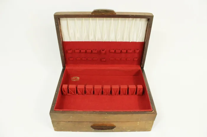 Earrings Jubilee Thrift Oneida Good Housekeepers Institute AntiTarnish SilverwareFlatware Wooden Case Earrings Jubilee Thrift Oneida Good Housekeepers Institute AntiTarnish SilverwareFlatware Wooden Case