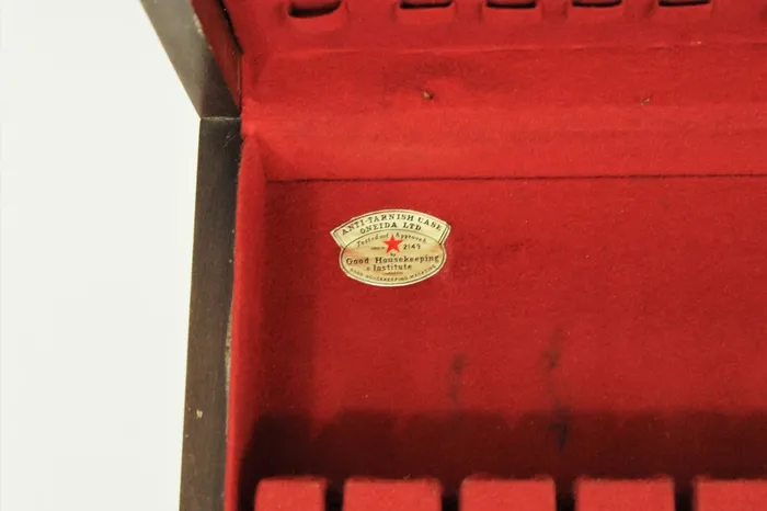Earrings Jubilee Thrift Oneida Good Housekeepers Institute AntiTarnish SilverwareFlatware Wooden Case Earrings Jubilee Thrift Oneida Good Housekeepers Institute AntiTarnish SilverwareFlatware Wooden Case
