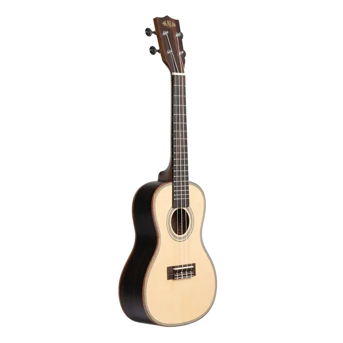 Earrings KALABRAND Kala Solid Spruce Top Striped Ebony Concert Ukulele