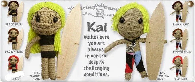 Earrings KAMIBASHICORP Kamibashi Kai Boy Surfer String Doll