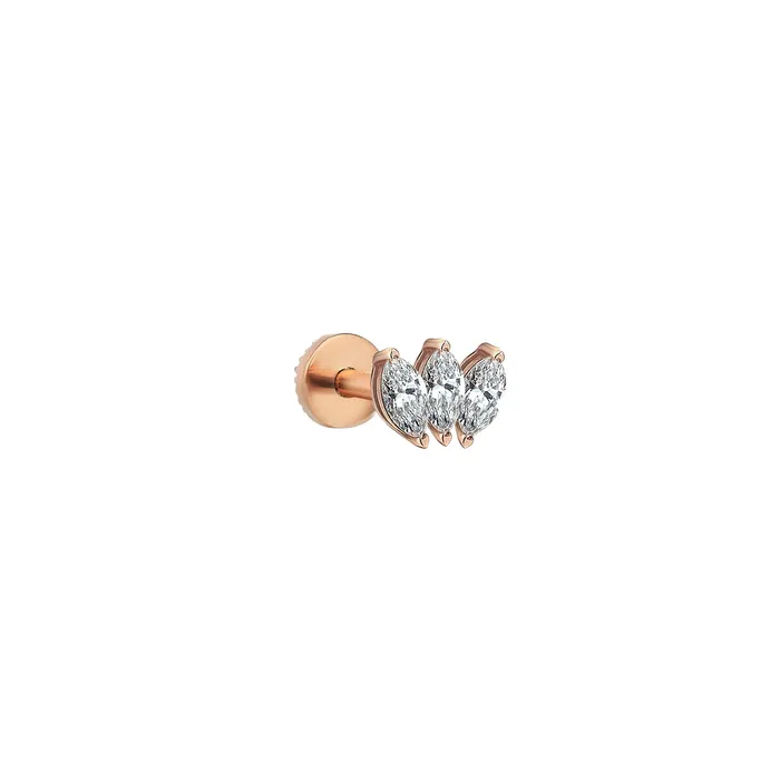 Earrings Kismet by Milka Marquise Trio Piercing