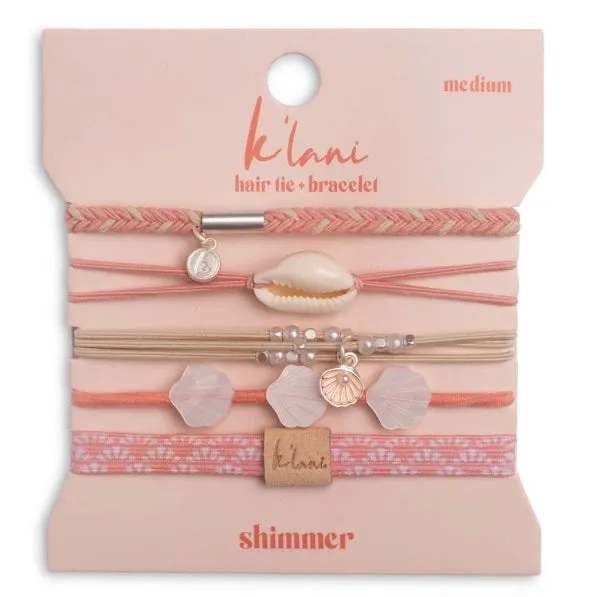 Earrings KLANI KLani Shimmer Hair TiesBracelets Set of 5