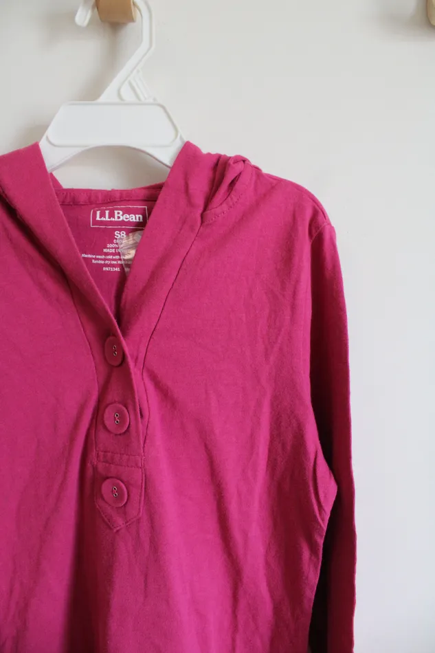 Earrings LL Bean LL Bean Pink Cotton Hooded Dress Youth 8