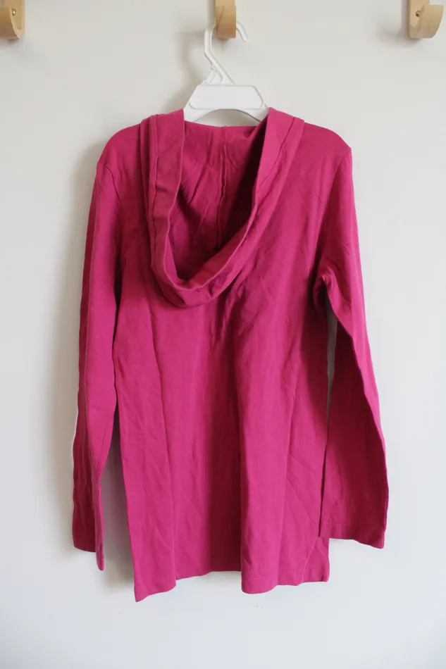 Earrings LL Bean LL Bean Pink Cotton Hooded Dress Youth 8