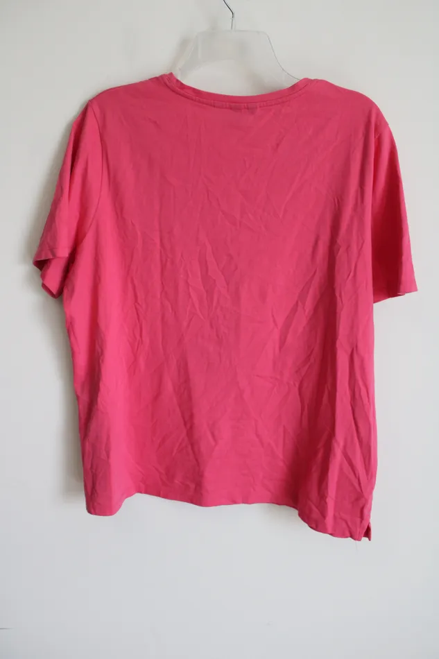 Earrings Lands End Lands End Pink Tee XL