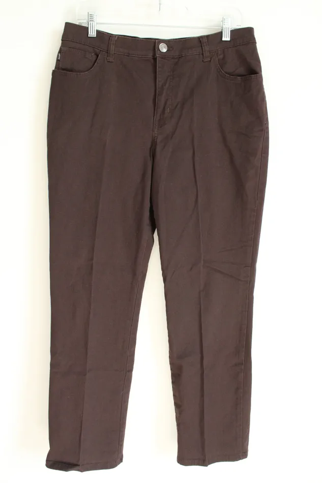 Earrings Lee Lee Straight Leg Classic Fit Brown Jeans 12 Short