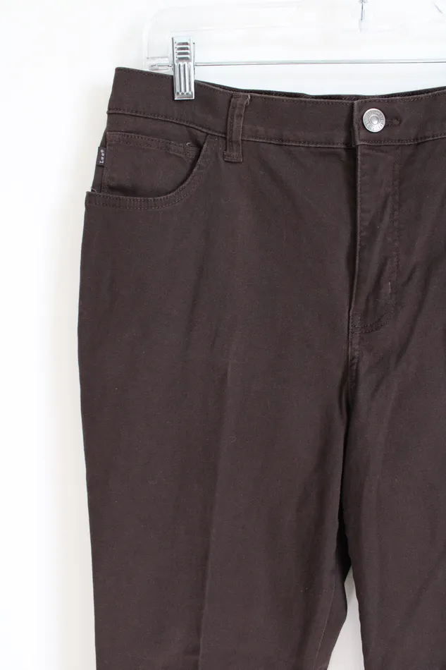 Earrings Lee Lee Straight Leg Classic Fit Brown Jeans 12 Short