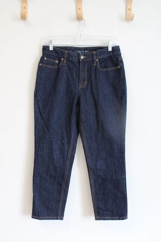 Earrings Liz Claiborne Liz Claiborne Slim Dark Wash Jean Capris 6