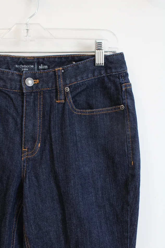 Earrings Liz Claiborne Liz Claiborne Slim Dark Wash Jean Capris 6
