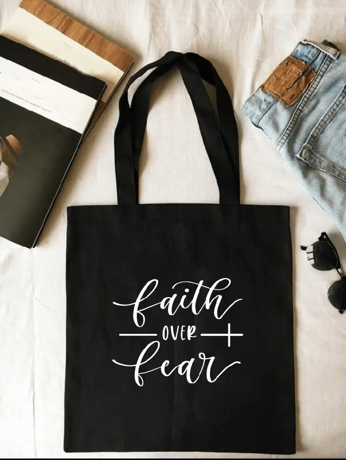 Earrings Lords Guidance Christian Faith Quotes Tote Bags