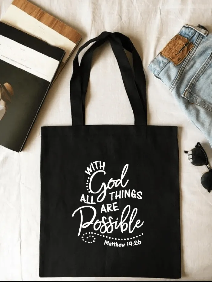 Earrings Lords Guidance Christian Faith Quotes Tote Bags