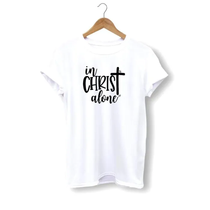 Earrings Lords Guidance Christian TShirt br In Christ Alone