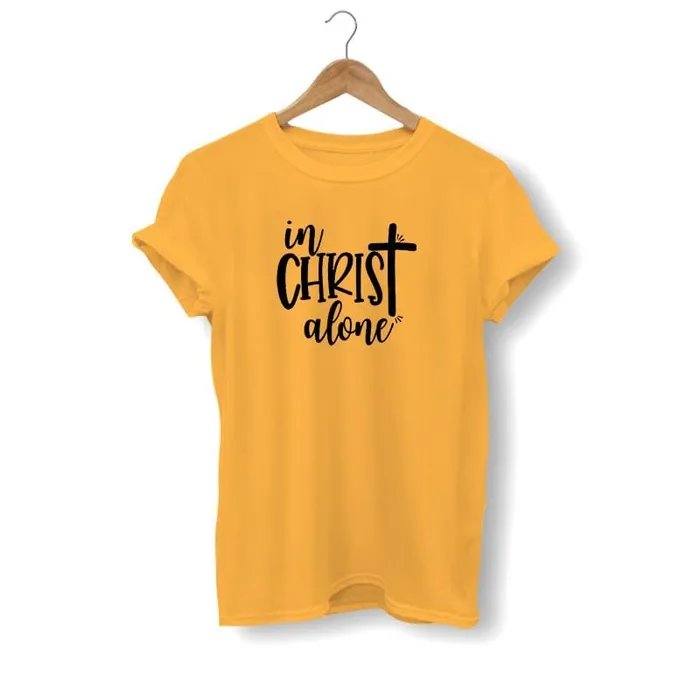 Earrings Lords Guidance Christian TShirt br In Christ Alone