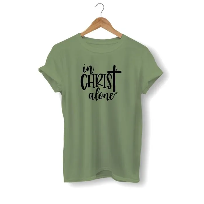 Earrings Lords Guidance Christian TShirt br In Christ Alone